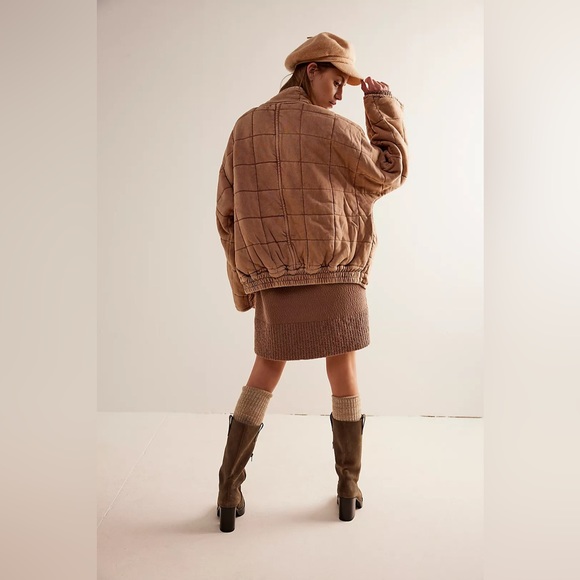 Free People Dolman Quilted Knit Jacket XS - Picture 2 of 4